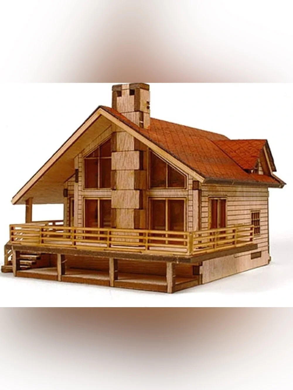 Desktop Wooden Model Kit Garden House A With A Large Deck By Youngmode